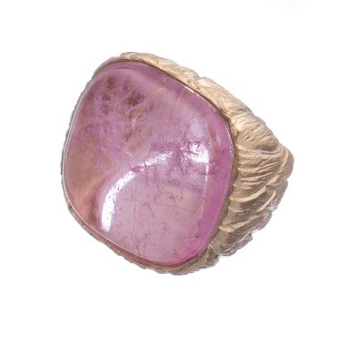 Кольцо Estrosia, с кристаллом, ES-ANM59 розовый, 17